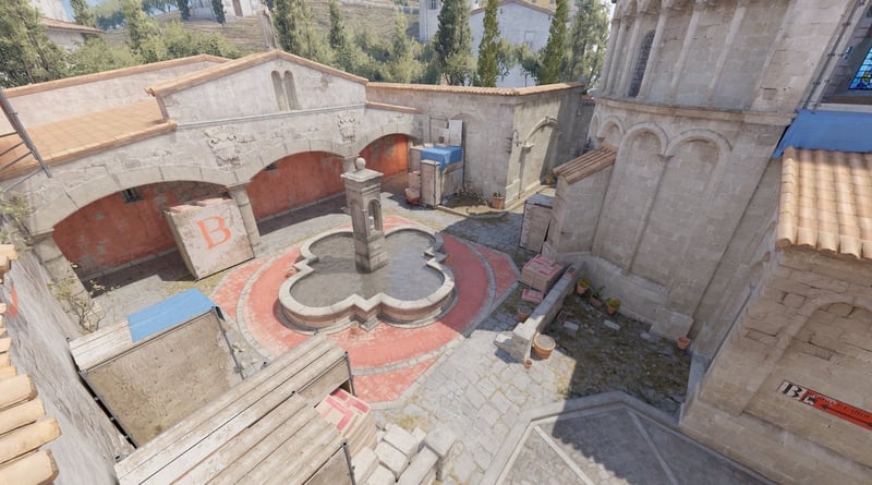 Full view of CS2 map de_inferno