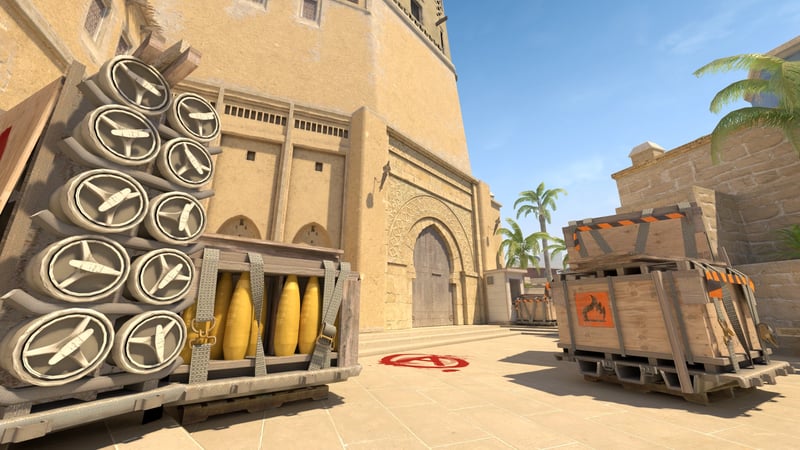 Full view of CS2 map de_mirage