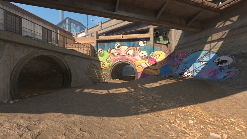 Full view of CS2 map de_overpass