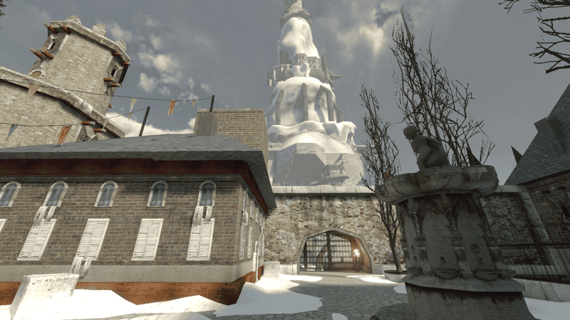 Full view of CS2 map ze_frostdrake_tower_p